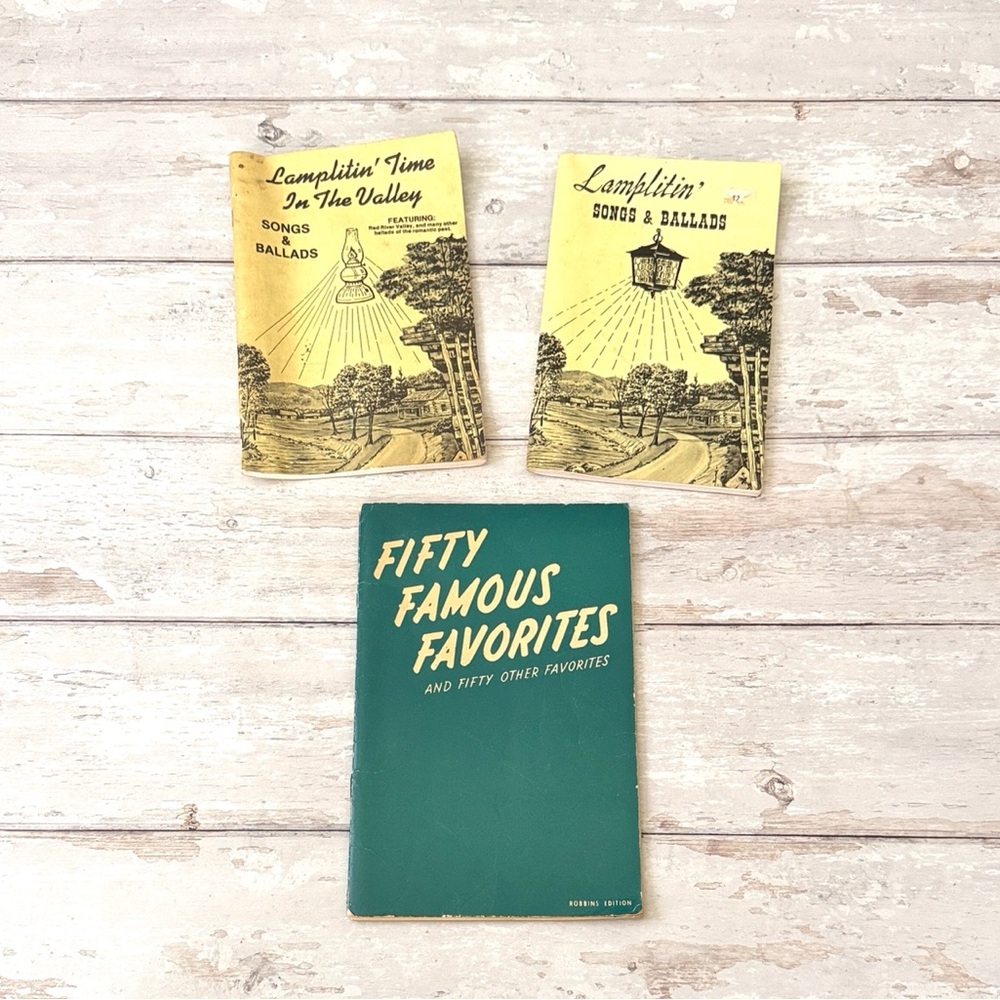 Lamplitin Time in the Valley Songs & Ballads Vintage Songbook Set 40s 50s 60s
